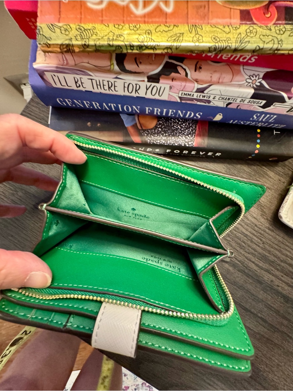 Kate Spade Staci Watermelon Party Medium Compact Bifold Wallet - Picture 10 of 15